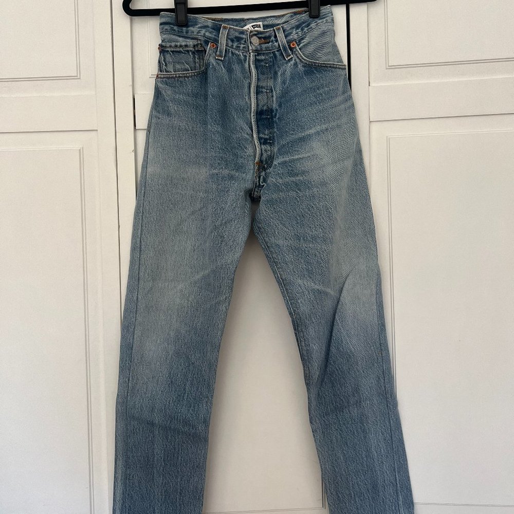 RE/DONE Vintage Levis High Rise Skinny Leg Size 24